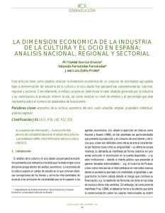 la dimension economica de la industria de la cultura