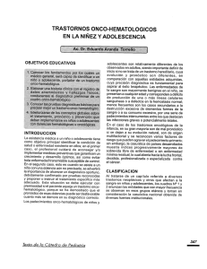 Page 1 Page 2 Cuadro # 1 TRASTORNOS HEMATOLÓGICOS