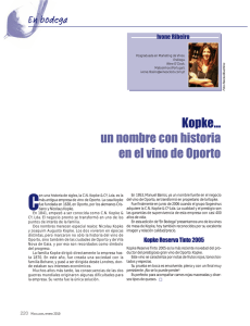 Kopke... un nombre con historia en el vino de Oporto