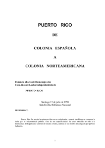 Puerto Rico: de colonia española a colonia