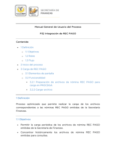 Manual tutorial del proceso P32 RecPago