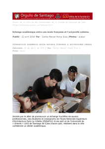 Interacción académica entre escuela francesa y universidad cubana