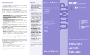 Psicología General Sanitaria - Universidad Internacional Menéndez