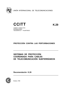 UIT-T Rec. K.29 (01/92) Sistema de protección coordinada