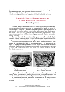 Dos capiteles hispano-visigodos adquiridos para el Museo