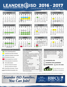 calendario del distrito