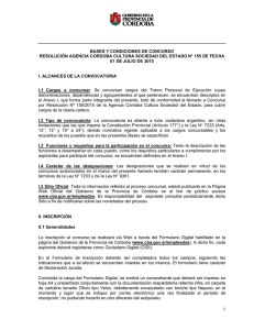 BASES DE CONCURSO RES. 155-15 - Gobierno de la Provincia de
