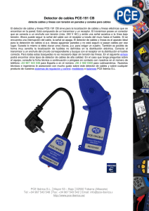 Detector de cables PCE-191 CB