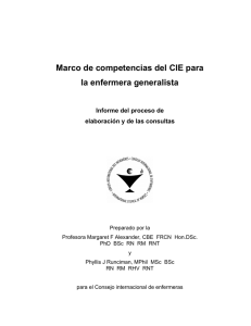 Marco de competencias del CIE para la enfermera generalista (pdf