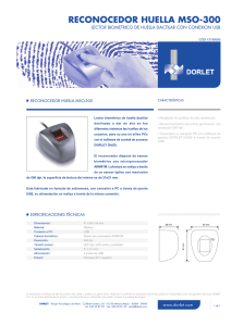 RECONOCEDOR HUELLA MSG-300