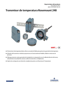 Transmisor de temperatura Rosemount 248