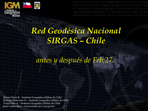 Red Geodésica Nacional SIRGAS – Chile