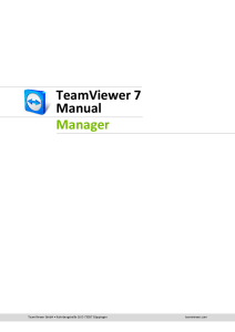Manual de TeamViewer Manager