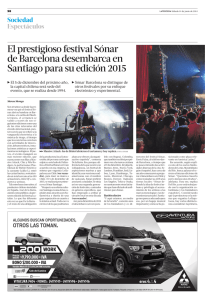 El prestigioso festival Sónar de Barcelona desembarca en Santiago