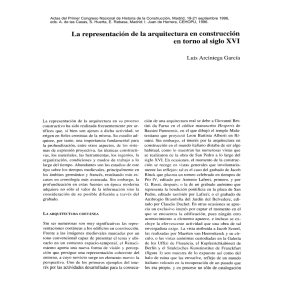 La representación de la arquitectura en construcción en torno al