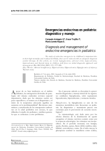 Emergencias endocrinas en pediatría: diagnóstico y manejo