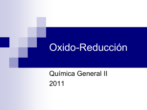 Oxido-Reducción - Departamento de Química General
