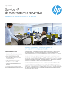 Servicio de mantenimiento preventivo HP