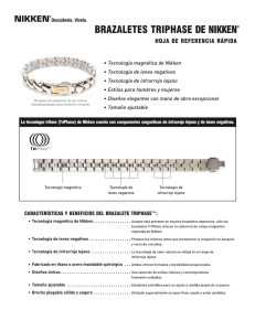 brazaletes triphase de nikken