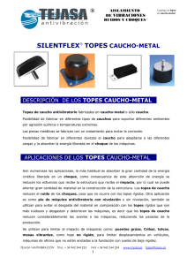 silentflex® topes caucho-metal