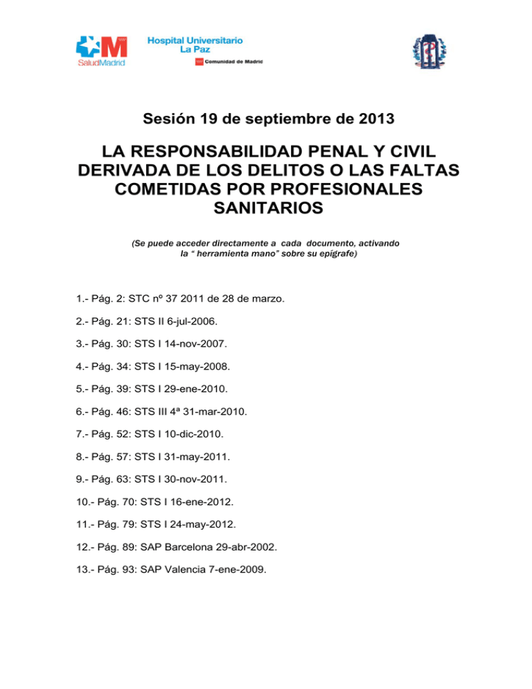 La Responsabilidad Penal Y Civil Derivada De Los Delitos O Las Faltas