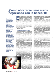 ¿Cómo ahorrarse unos euros negociando con la banca?