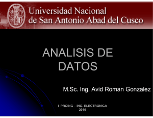 analisis de datos - Avid Roman Gonzalez