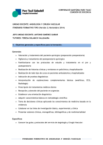 Angiología y Cirugía Vascular - Corporació Sanitària Parc Taulí