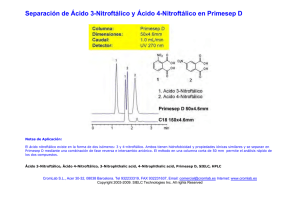 Separación de Ácido 3-Nitroftálico y Ácido 4-Nitroftálico