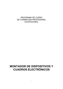 MONTADOR DE DISPOSITIVOS Y CUADROS ELECTRÓNICOS