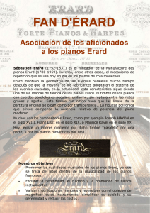 FAN D`ÉRARD Asociación de los aficionados a los pianos Erard