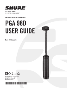 PGA98D Wired Microphone - Spanish