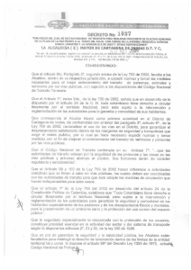 Que el articuto 5to. Parágrafo 3°. segundo enciso de la Lay T59 de