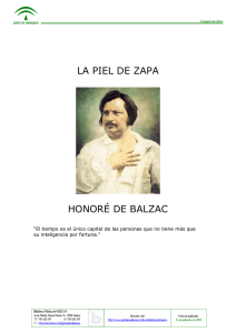LA PIEL DE ZAPA HONORÉ DE BALZAC
