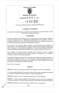 Page 1 REPÚBLICADECOLOMBIA MINISTERIO DETRANSPORTE