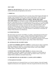 1301-74-2003 TRIBUNAL DE SENTENCIA: San Vicente, a las