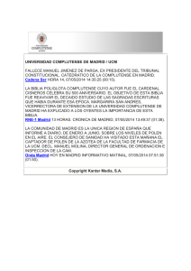 UNIVERSIDAD COMPLUTENSE DE MADRID / UCM FALLECE