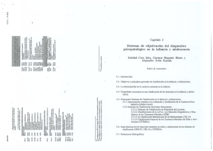 Sistemas de objetivación del diagnóstico psicopatológico en la