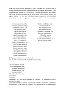 Existe una canci&oacute;n de corro, &ldquo;ROMANCE DE SANTA CATALINA