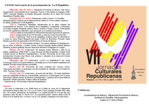 LXXXII Aniversario de la proclamación de La II República Colaboran: