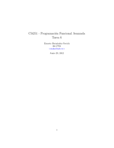 CI4251 - Programación Funcional Avanzada Tarea 6