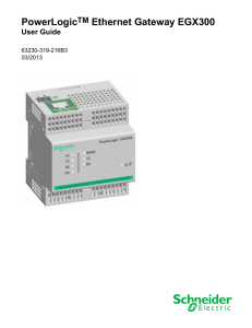 PowerLogic Ethernet Gateway EGX300