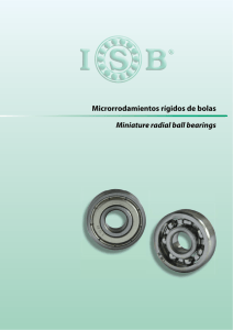 Microrrodamientos rígidos de bolas Miniature radial ball bearings
