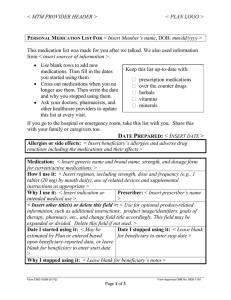 Medicare Part D Medication Therapy Management