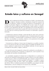 ANÁLISIS Estado laico y sufismo en Senegal Desde