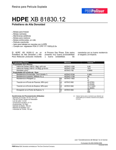 HDPE XB 81830.12