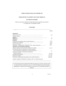 norma internacional de auditoría 700