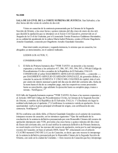 Casación N° 96 US - Centro de Documentación Judicial