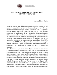 reflexiones sobre el republicanismo español del siglo xix