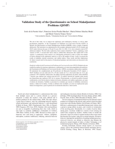 Validation Study of the Questionnaire on School